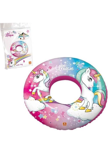 50 cm Unicorn Can Simidi, Eğlenceli ve Renkli Plaj Eşyası