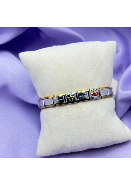 Çelik Italyan Charm Bileklik