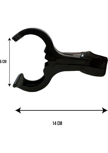 2'li Plaj Şezlong ve Havlu Montu Çok Amaçlı Sabitleyici Siyah