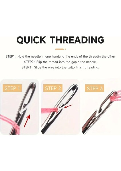 12 Adet Kolay İplik Geçirilen İğne Seti modelleri