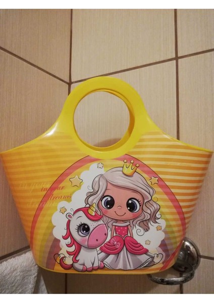 Renkli Çocuk Banyo ve Plaj Oyuncakları, 5 Litrelik Sepetle Kolay Saklama