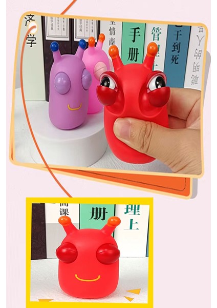 Kırmızı Komik Göz Küresi, Eğlenceli ve Sıkmalı Dekompresyon Oyuncağı indirimleri