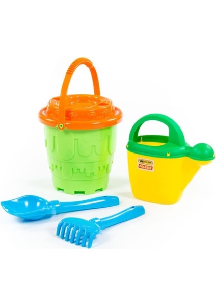 Yeşil 4 Parça Kum ve Sulama Seti, Eğlenceli ve Pratik Oyuncak Malzeme