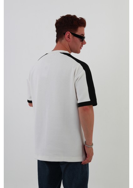 Omuz Şeritli Oversize Erkek T-Shirt