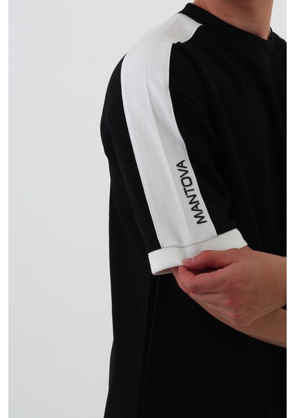 Omuz Şeritli Oversize Erkek T-Shirt