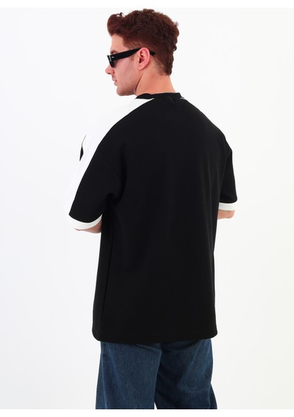 Omuz Şeritli Oversize Erkek T-Shirt