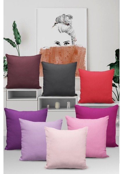 Sade Hardal Kırlent Kılıfı 43X43CM, Tay Tüyü Döşemelik Kumaş, Tek Renk, Şık Tasarım fırsatları