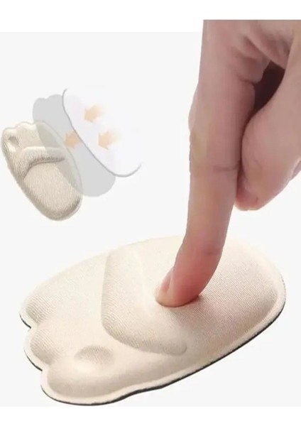 4 Adet Topuklu Ayakkabı Pedi Ayak Ön Kısım Destekleyici Metatarsal Parmak Koruyucu Küçültme Pedi