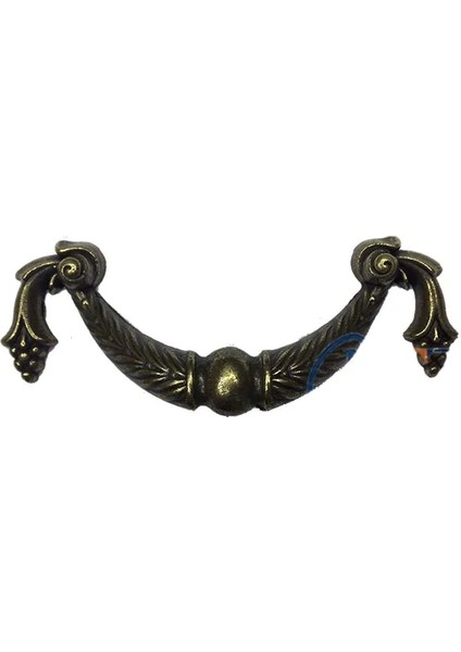 Dekoratif Zamak Üzümlü Kulp - 64MM, Antik, 100 Adet