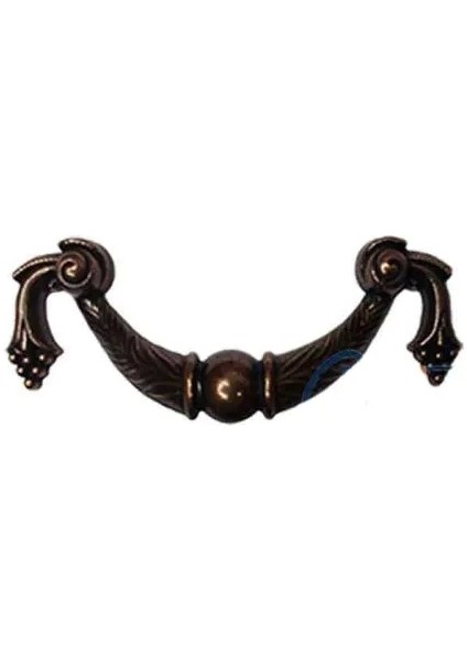 Dekoratif Zamak Üzümlü Kulp - 64MM, Eskitme, 1 Adet