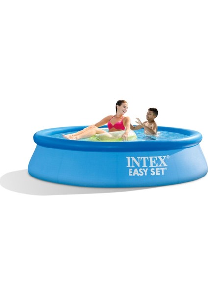 Mavi Intex Easy Kolay Kurulum Mavi Renkli Havuz 244X61 cm Easy Kolay Kurulum Şişme Havuz 244 x 61 6