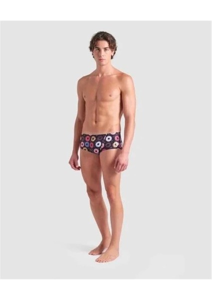 Beachwear Mens Arena Donuts Low Waıst Short Funny Prınts Erkek Yüzücü Mayosu Dokuma Hayır Çok Renkl