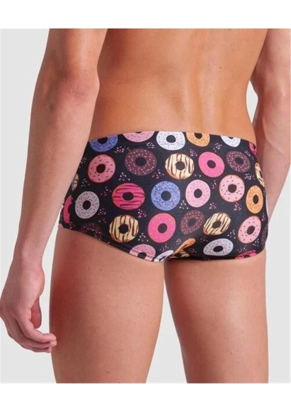 Beachwear Mens Arena Donuts Low Waıst Short Funny Prınts Erkek Yüzücü Mayosu Dokuma Hayır Çok Renkl