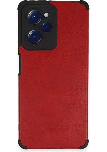 Xiaomi Redmi Note 12 Pro 5g Kılıf Loop Deri Silikon - Kırmızı Drstr