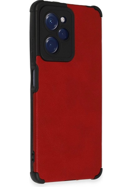 Xiaomi Redmi Note 12 Pro 5g Kılıf Loop Deri Silikon - Kırmızı Drstr