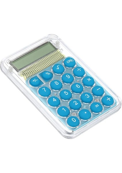 8 Haneli Mini Şeffaf Renkli Dijital Ofis Cep Hesap Makinesi