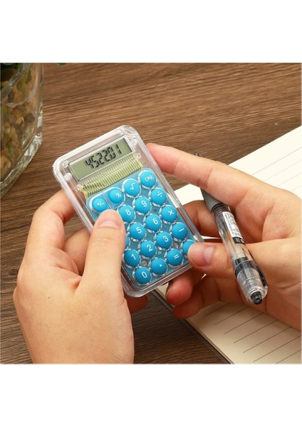 8 Haneli Mini Şeffaf Renkli Dijital Ofis Cep Hesap Makinesi indirimleri
