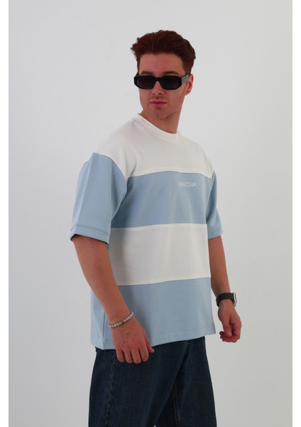 Skyline Oversize Erkek T-Shirt Siyah-Beyaz fiyatları