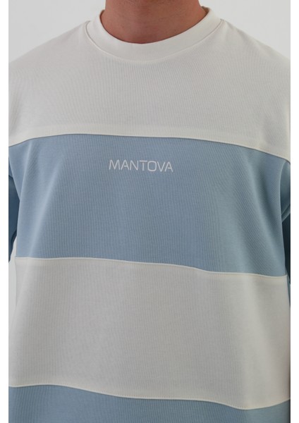 Skyline Oversize Erkek T-Shirt Siyah-Beyaz