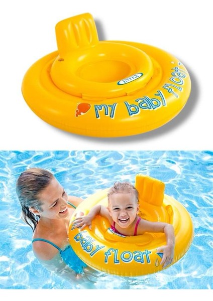 1+ Yaş Sarı Baby Float 70 cm 6-12 Ay IBF56585 Yük Kapasitesi : 11 kg Tr Sarı