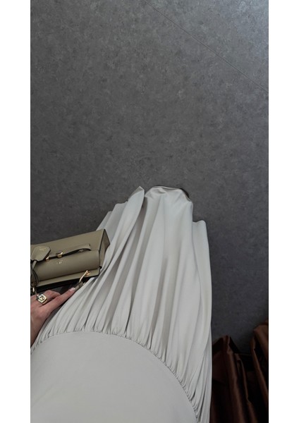 Krem Maxi Modal Elbise indirimleri