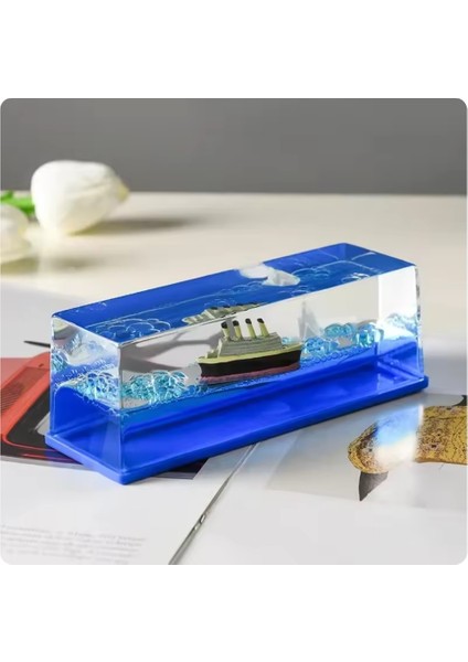 Batmayan Aşk Gemisi Titanic Batmayan Mavi Su Gemi Akvaryum indirimleri