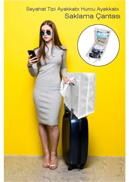 6 Gözlü Ayakkabı Taşıma Çantası, Seyahat Için Şık ve Pratik Çözüm