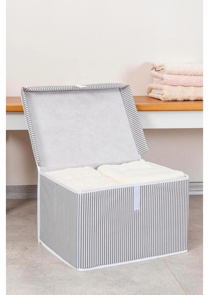 Kapaklı Kutu Hurç Mini 40X30X26 Cm, Şık ve Kullanışlı Saklama Çözümü