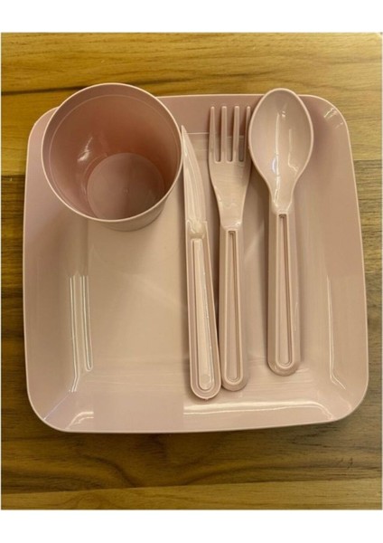 Plastik Takaz Global Lüx Piknik Sepeti 6 Kişilik Piknik Kamp Seti 32 Parça MP-4010 Tr Gri