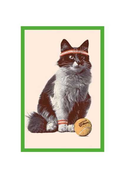 Sevimli Kedi Temalı Tasarım Kart – Dekoratif Hediye Not Kartı ve Kartpostal | 10x15 cm