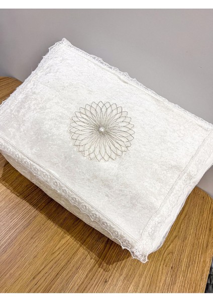 Kadife Güpürlü Bohça, Nişan ve Söz Için Şık Çeyizlik Hediye