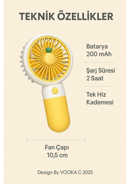 Soğutucu Fan Soğutucu Mini Vantilatör Klima Güçlü Serinletici Taşınabilir Şarjlı Masa Üstü