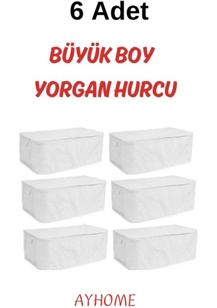 Büyük Boy Yorgan ve Yatak Döşek Düzenleyici 100X50 Cm, Çok Amaçlı Hurç