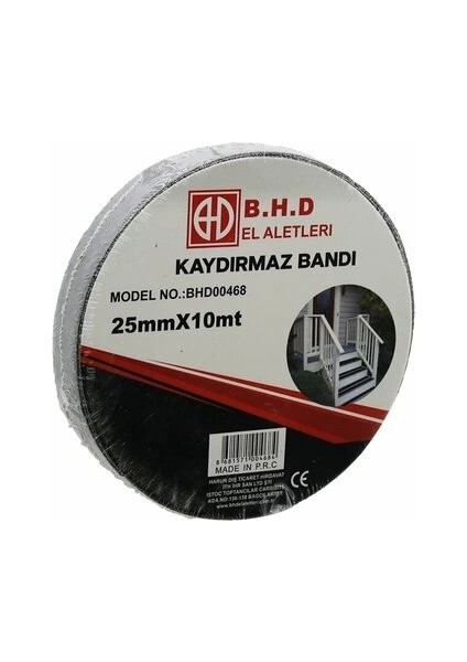 Kaydırmaz Siyah Bant 25 mm x 10 mt