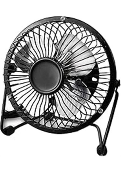 Siyah Masa Üstü USB Fan Soğutucu Vantilatör Klima USB Girişli Metal Serinletici Fan Mini Vantilatör