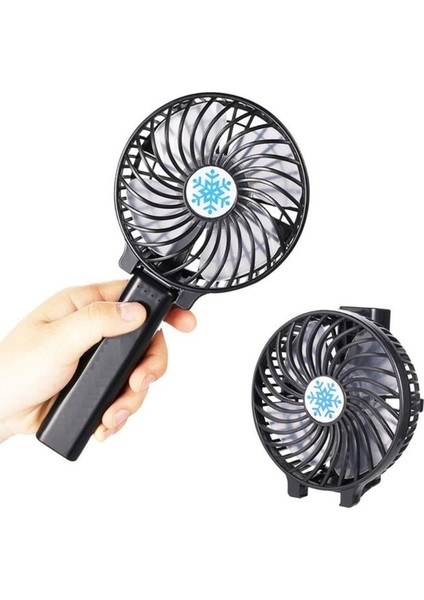 Şarjlı Mini Fan Masa Üstü Vantilatörü USB Soğutucu Sessiz El Fanı