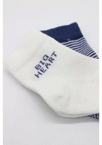 Big Heart Penye Soket Çorap 2'li Lacivert fiyatları