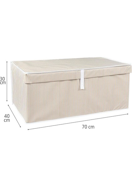 Çok Amaçlı Kapaklı Hurç Kutu 70X40X30, Kahverengi, 2'li Set fırsatları