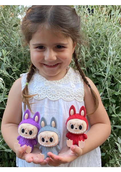 Labubu Figür, 3'lü Set Labubu Figürü, Sevimli Hayelet Labubu 10 cm Renk Seçeneği Mevcut