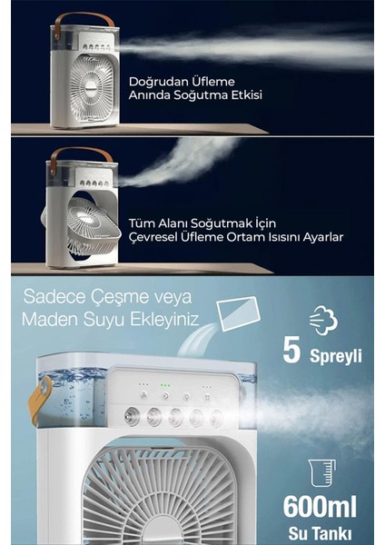 Ultrasonik Hava Vantilatörü Nemlendirici Fan Buhar Makinesi fiyatları