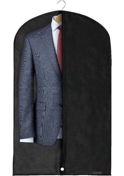 10 Adet Takım Elbise Kılıfı Hurcu Dolap Düzenleyici Gamboç 60X100 cm Siyah modelleri