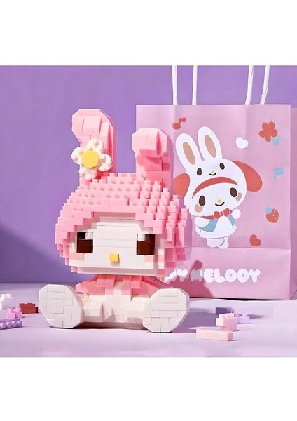 Hello Kitty My Melody Yapboz Puzzle Hobi Baskısız Kutuda Yapım Klavuzlu