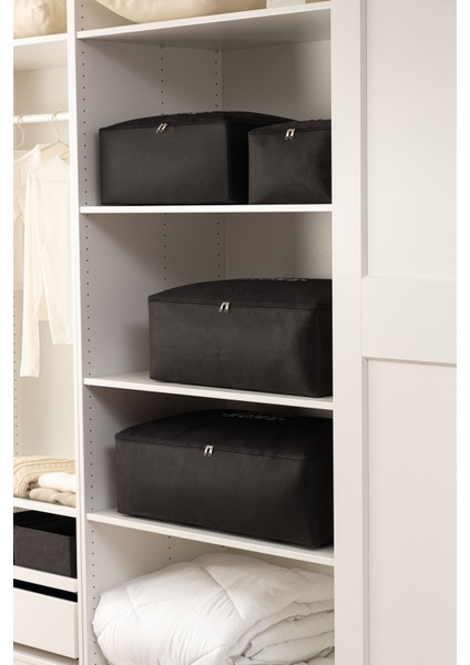 Yüksek Konforlu Mega Boy Baza Altı Yastık Yorgan Kazak Hurcu 74X46X22 Siyah indirimleri