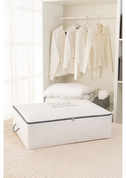 Beyaz Gri Baskılı 2'li Mega Boy Baza ve Dolap Içi Düzenleyici Set fiyatları