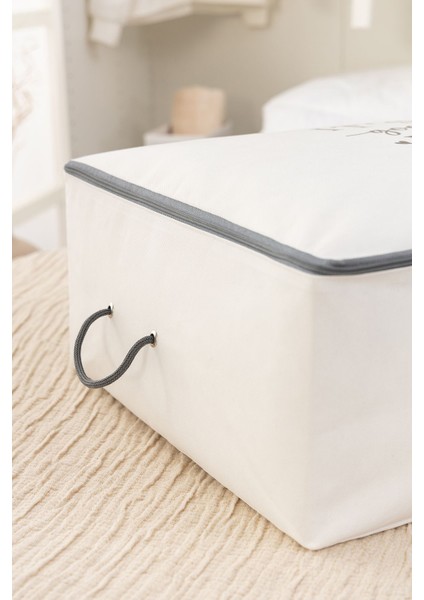 Beyaz Gri Baskılı 2'li Mega Boy Baza ve Dolap Içi Düzenleyici Set fırsatları