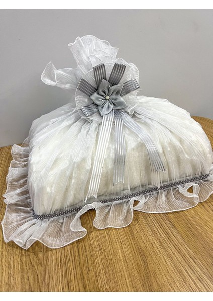 Güllü Saten Bohça, Süslü Nişan ve Söz Çeyizlik 50X40, Şık ve Zarif Tasarım modelleri