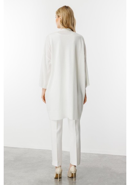 Nakışlı Truvakar Kol Hırka-Ekru indirimleri