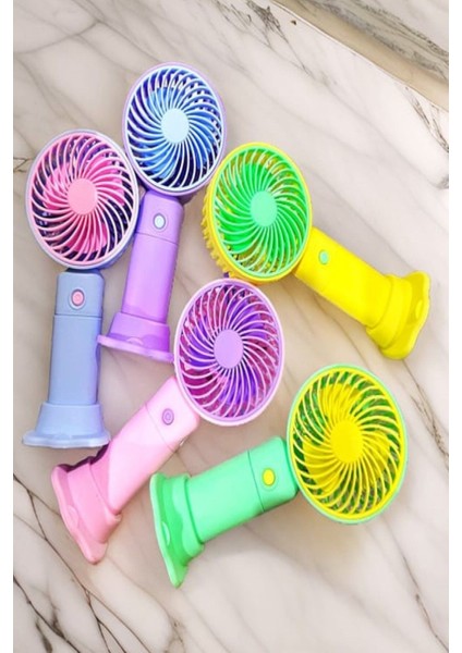 Şarj Edilebilir Standlı Mini Fan Fonksiyonlu Taşınabilir El Fanı Vantilatör Ü