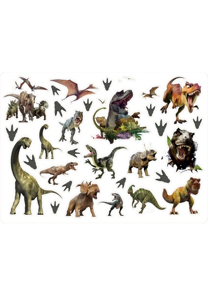 Dinozor Sticker Etiket 2 Sayfa