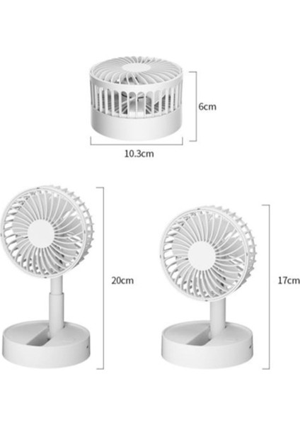 Mini Portable Folding Rechargeable Table Fan,foldaway Fan With Battery Operated USB Desk Fan